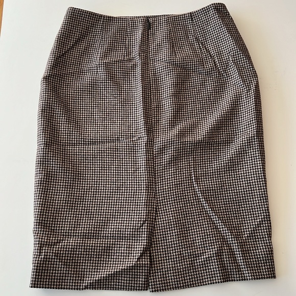 BOSS Hugo Boss Houndstooth Pencil Skirt Sz 4 - Picture 4 of 8